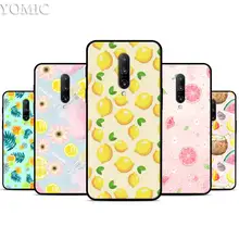 Summer fruit lemon watermelon Silicone Case for Oneplus 7 7Pro 5T 6 6T Black Soft Case for Oneplus 7 7 Pro TPU Phone Cover