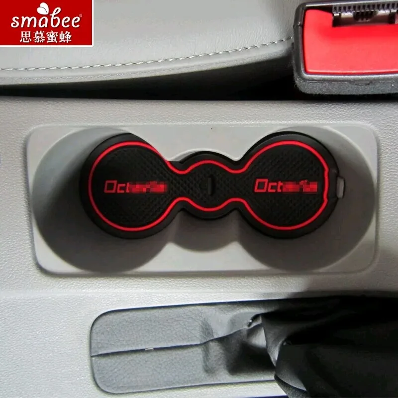 Auto interior decoration part for Skoda Octavia A5 A7 accessory Rubber non slip mats Interior door