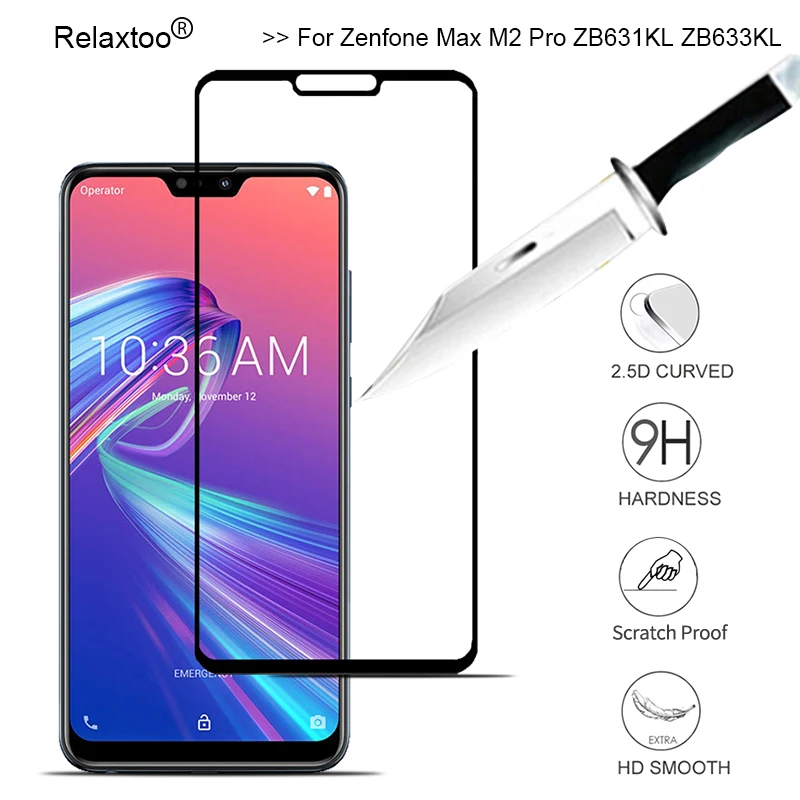 Защитное стекло для Zenfone Max M2 ZB633KL, закаленное стекло, Защитная пленка для Asus Zenfone Max Pro M2 ZB631KL