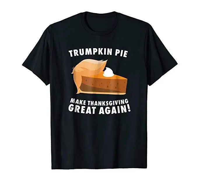 Забавная футболка Trumpkin Pie Make thanksday Great agrist рождественский подарок из 100% хлопка
