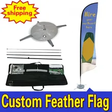60cm*310cm FREE SHIPPING Custom Feather Flags SINGLE Sided Cheap Advertising Feather Flags Drapeau De Plumes Fjader Flagg