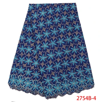 

New Arrivals African Cotton Swiss Voile Lace Fabric High Quality Swiss Voile Lace In Switzerland African Lace Fabric GD2754B-4
