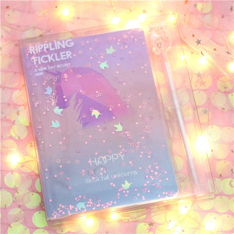 

Korean Unicorn Notebook With Pen Schedule Book Diary Weekly Planner For Girls School Kawaii Stationery Gift Set