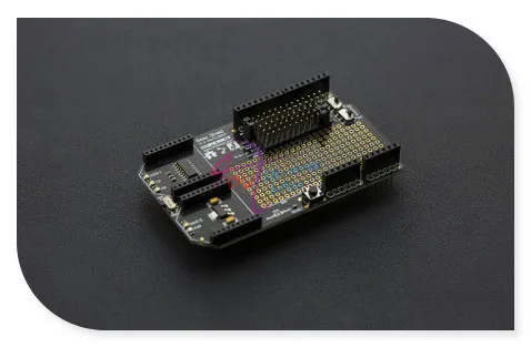 

DFRobot Bees/xbee Shield V1.3, 3.3V~5V with 2 xBee slots compatible with Arduino support xBee, WiFi xBee, Bluetooth Bee, zigBee