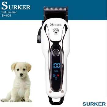 

Pet Haircut Electric Clipper Professional LCD High Power White Electric Clippers Dog Hair Trimmer With Nail Cutting