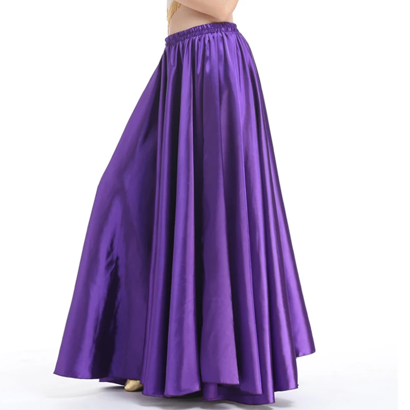 

Satin Belly Dance Skirt For Women 13 Color Skirt Belly Dance Spanish Skirts Swing Bellydance Costume Wear For Bellydancer