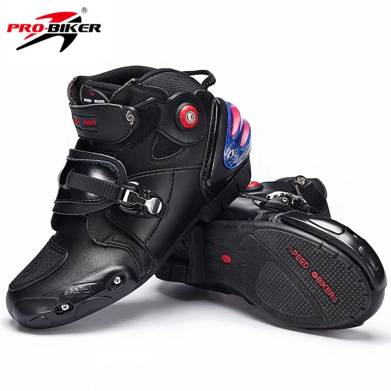 Summer Biker Motorcycle Motorbike Scooter Leather Touring Sport Boot Shoes 44 