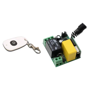 

AC220V RF Wireless Remote Switch System Remote Control Switch Mini 1CH 10A Relay Receiver Remote Transmitter Smart Home