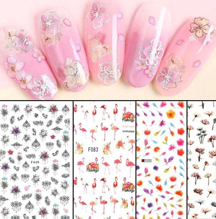 1078 ultrathin Nail Water Decals stickers deco Blossom Nail stickers ...