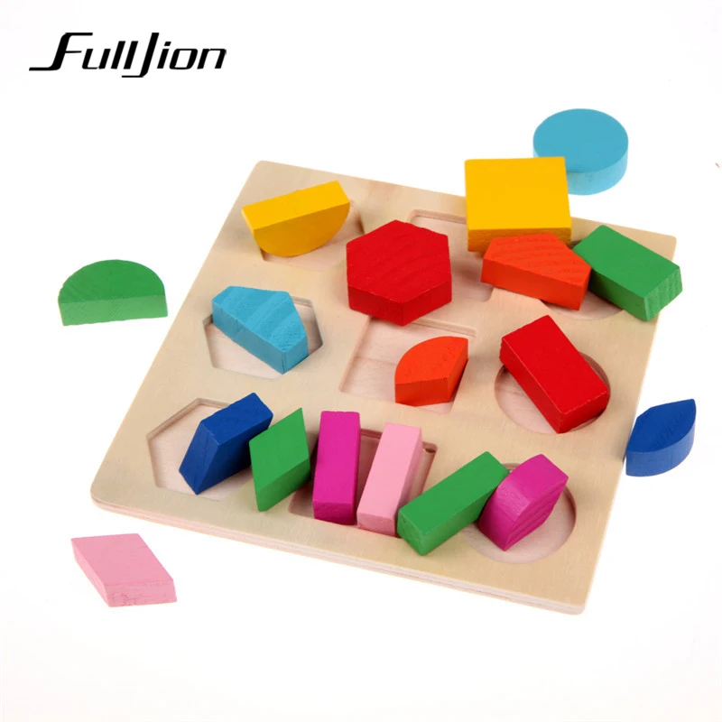 Fulljion Learning Education Wooden font b Toys b font For Children Puzzle 3d Magic Cube Kids