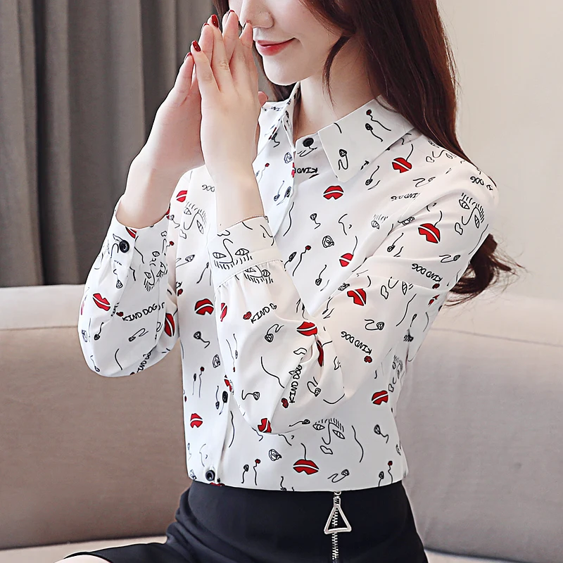Женские топы и блузки Повседневная шифоновая блузка Толстовка Harajuku Blusa Feminina Топы