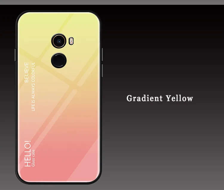 Чехол Toraise для Fundas Xiaomi mi x 2 Чехол Xiaomi mi x 2 откидная крышка Закаленное стекло градиентная задняя крышка для Xiaomi mi Mix 2 5,99