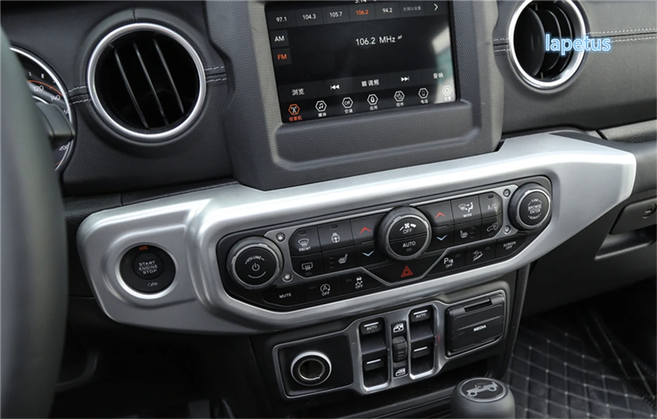 

Lapetus 3 Colors / Middle Control Air Conditioning AC Decoration Frame Cover Trim 2 Piece ABS Fit For Jeep Wrangler JL 2018 2019