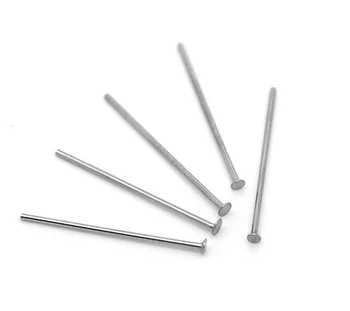 

LASPERAL 500PCs Stainless Steel Head Pins For Jewelry Making Accessories DIY Jewelry Findings Silver Tone 0.6x17mm