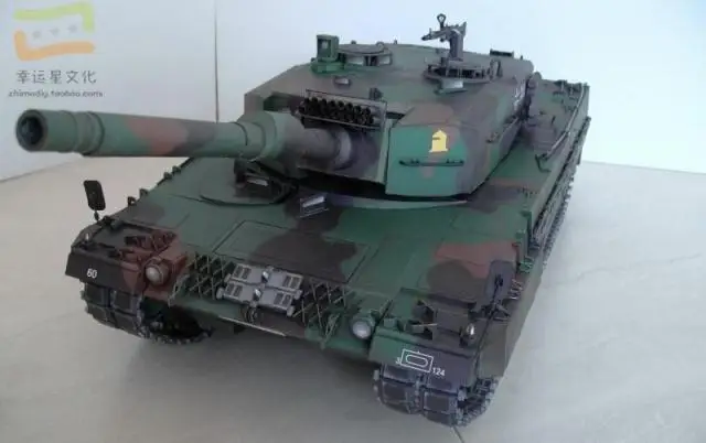 1:16 Леопард 2A4 основной боевой танк военная модель 3D бумажная сделай сам форма для