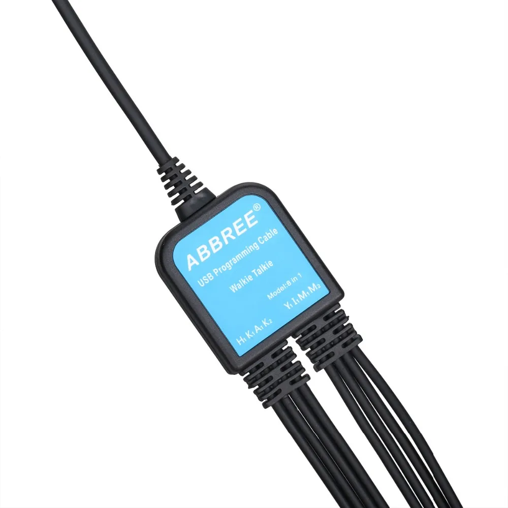 Abbree 8 в 1 USB кабель для программирования Baofeng UV5R UV82 888S для TYT Kenwood Motorola Yaesu Icom HYT Walkie Talkie Автомобильная рация