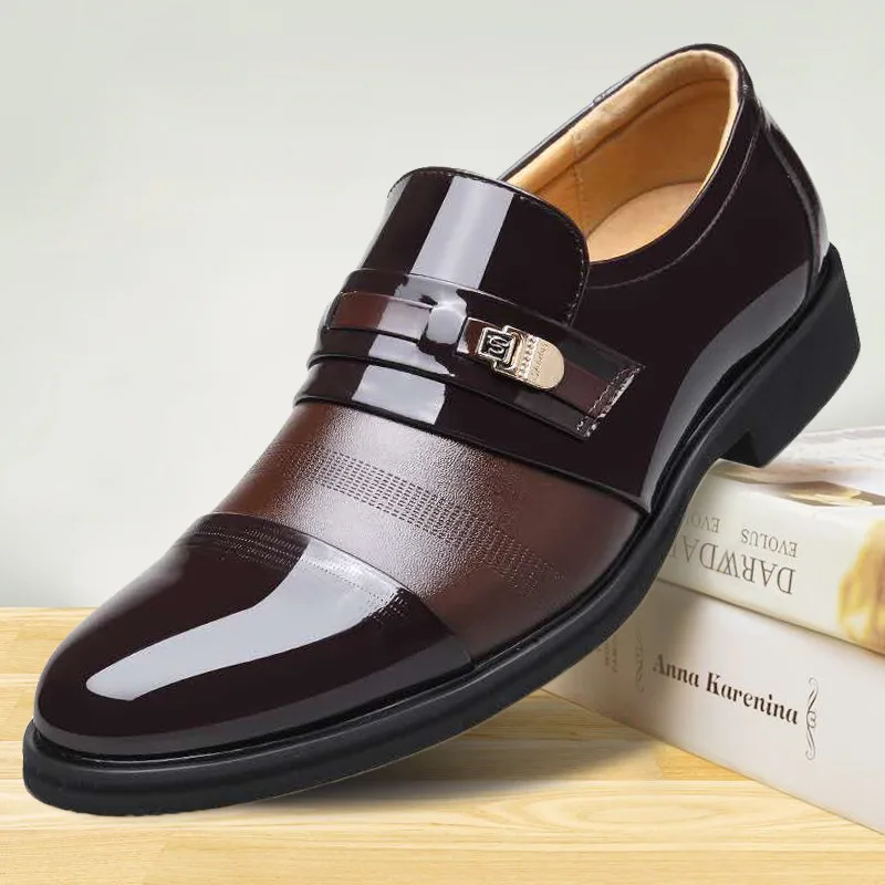 Male Leather Shoes Sandals Man Correct Dress Hollow Leather Shoes
