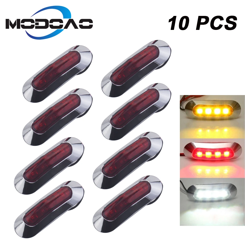 10PCS Truck LED Side Marker Lights Clearance Lamp Warning Light