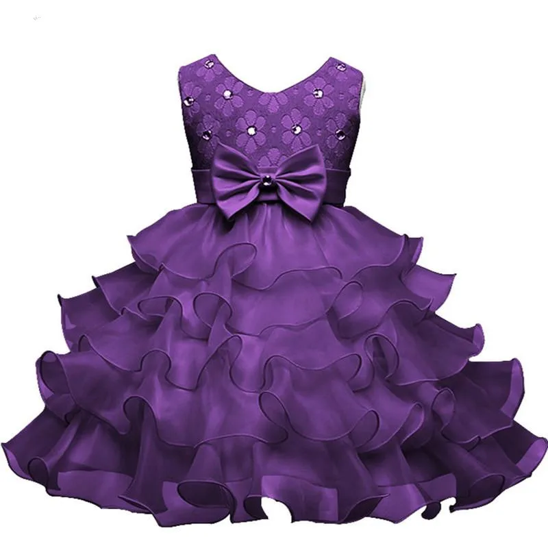Best Selling A-Line Flower Girl Dresses Beading Lace Girls Pageant Dresses 2019 Girl Communion Dress Ruffles Kids Formal Wear (2)