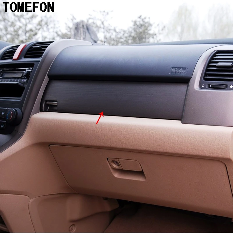 TOMEFON для Honda CRV 2007 2008 2009 2010 LHD ABS углеродное волокно краска Передняя панель