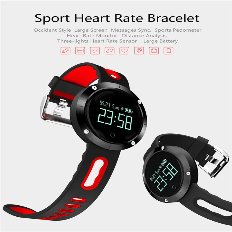 IP67 Waterproof Smart Wristband Bracelet Heart Rate Monitor Pedometer Sleep Fitness Tracker Sport Smartband Watch NEW