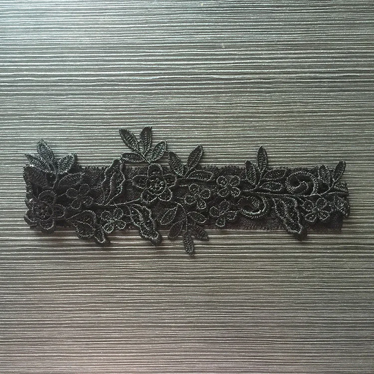 Creative Black Bride Garter Lace Flowers Women's Sexy Garters Marriage