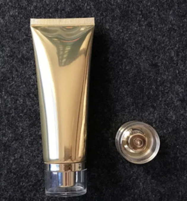80 мл Золотой Алюминиевый пластиковый косметический флакон 80 г очищающий крем для лица Бутылочки для шампуня и лосьона - Цвет: 1