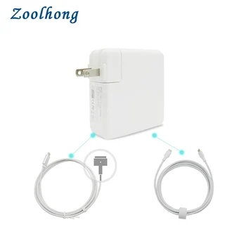 

87W USB-C Power Adapter With 1.8M Type-C Charging and USB-C To MacSafe 2 Cable Cord For 45W 60W Macbook Retina Pro Air