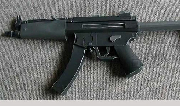 1:1 MP5 A5 Игрушечная модель пистолета из бумаги, собранная развивающая игрушка, строительные игрушки, карточные модели, строительные наборы