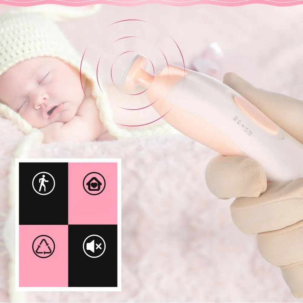 Детский триммер для ногтей Электрический кусачки для ногтей с светодиодный фонарь пилка для ногтей комплект для новорожденных малышей детей пальцы и ногти