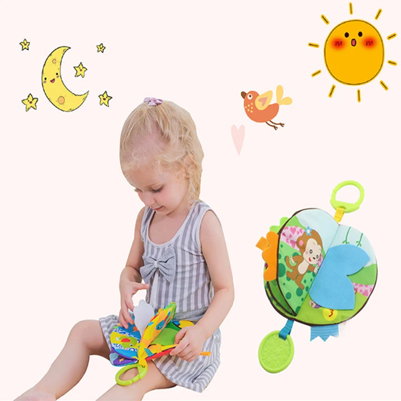 

Cartoon Cloth Books Unfolding Multifunctional Fun Toys Colorful Soft Books Baby Early Learning Education Activity Quiet Book N4