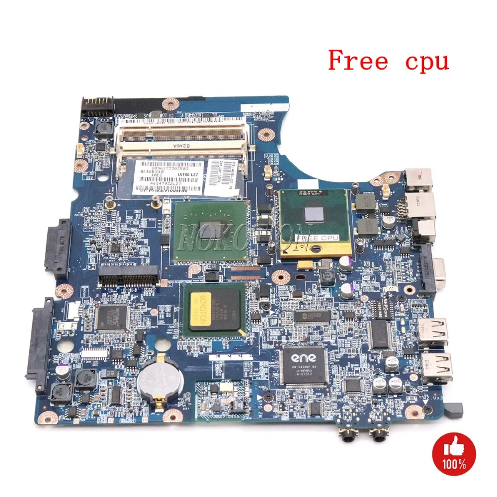 Материнская плата NOKOTION для ноутбука HP 530 438551-001 448434-001 IAT50 LA-3491P 945GME DDR2 с бесплатным