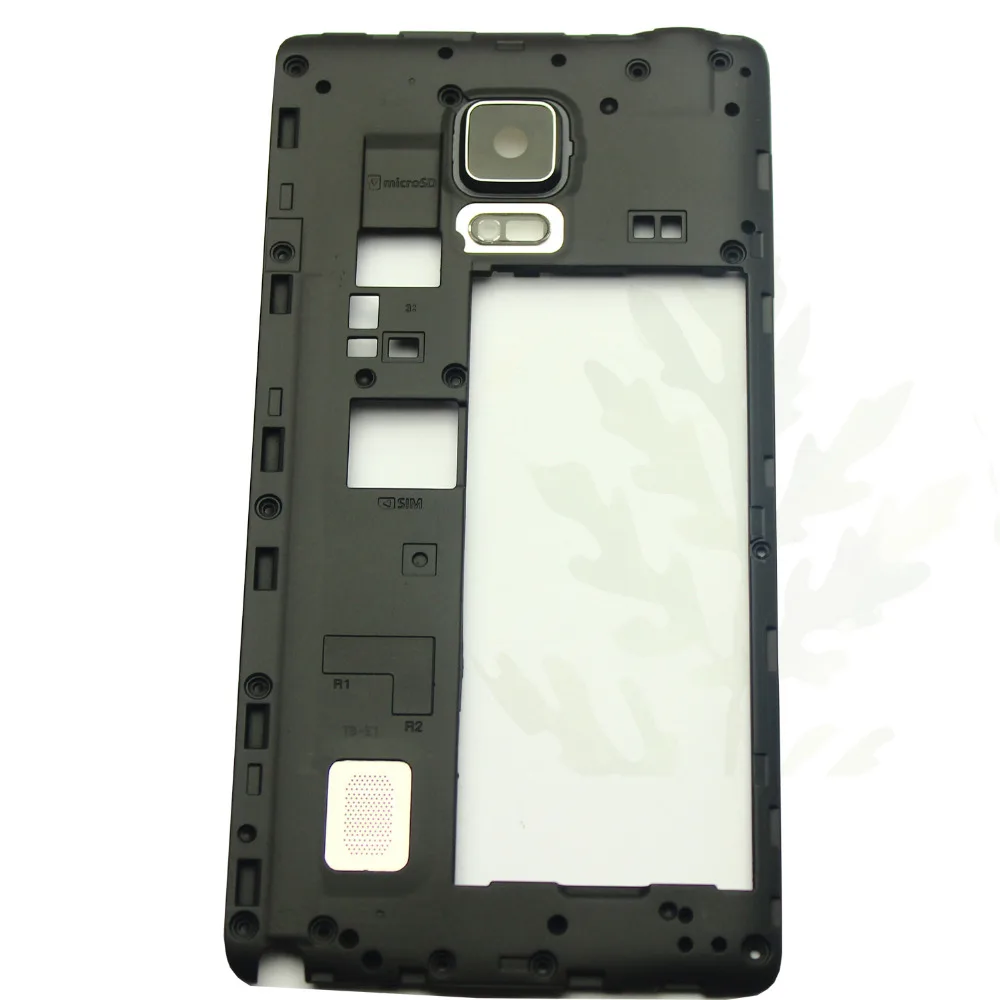 

BINYEAE Middle Frame Bezel Chassis Housing+Camera Real Glass Lens Replacement For Samsung Galaxy Note Edge N915F N915W8 N915G