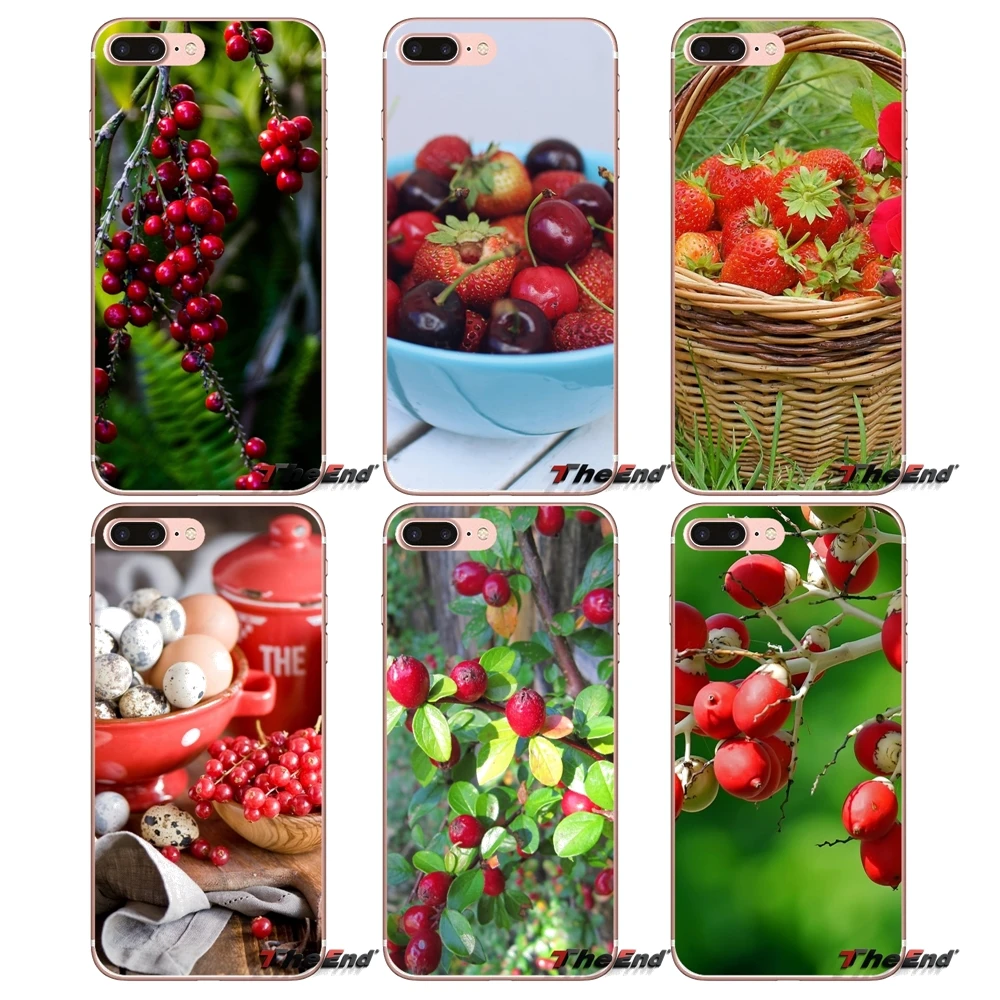 For Huawei G7 G8 P7 P8 P9 Lite Honor 4C 5X 5C 6X Mate 7 8 9 Y3 Y5 Y6 II 2 Pro 2017 Accessories Phone Cases Covers Food Berries | Мобильные