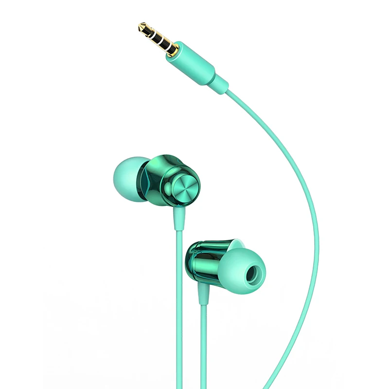 Baseus H13 проводные наушники с микрофоном бас гарнитура наушники-вкладыши для iPhone samsung huawei телефон наушники - Цвет: Зеленый