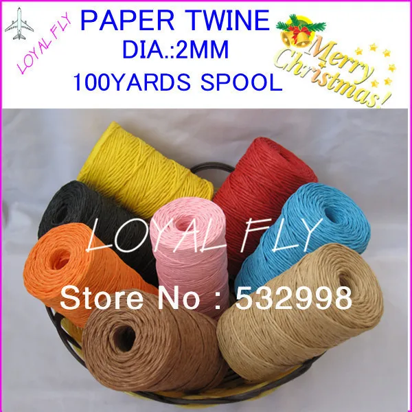 

10 color 20pcs/lot Raffia Ribbon/Paper String/Paper Twine - Beautiful wrapping by free shipping