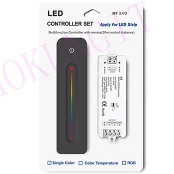 

4A*3CH RGB LED Controller Set V3 + R13 with Plastic packaging like pictures but without batteries