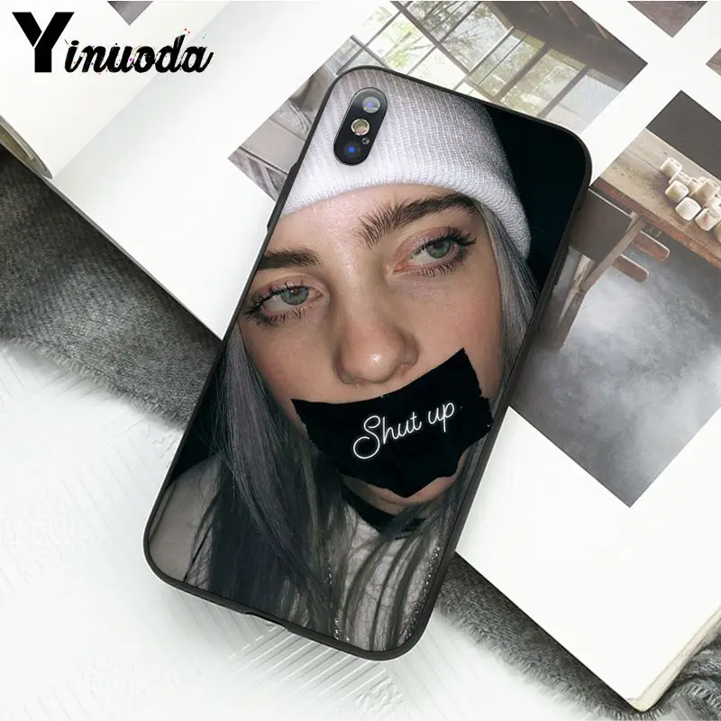 Yinuoda Billie Eilish 13 девушка чехол для телефона для iphone 11 Pro Max 6S 6plus 7 8plus X Xs MAX 5 5S XR