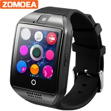 Zomoea Смарт часы для телефона Android с Сим слот для карт нажмите сообщение Bluetooth Подключение телефона Android музыки лучше 500mA
