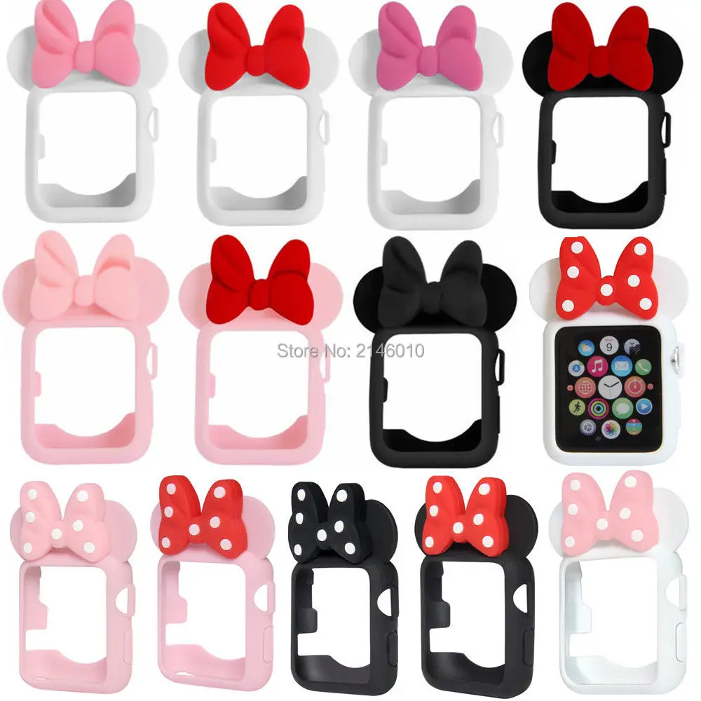 

Protective Case Cover Mickey Minnie Mouse Ears for Apple Watch iWatch 38mm 42mm 40mm 44mm