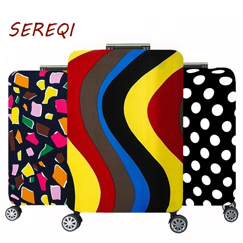 

Travel Luggage Suitcase Protector Cover 18-30 Inch Washable Elastic Stretchy Dustproof Travel Colorful Pattern Suitcase Cover