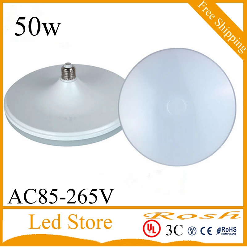 Светодиодная лампа E27 5730SMD 50 Вт мощная яркая лампада LED AC 110 В 240 холодный белый