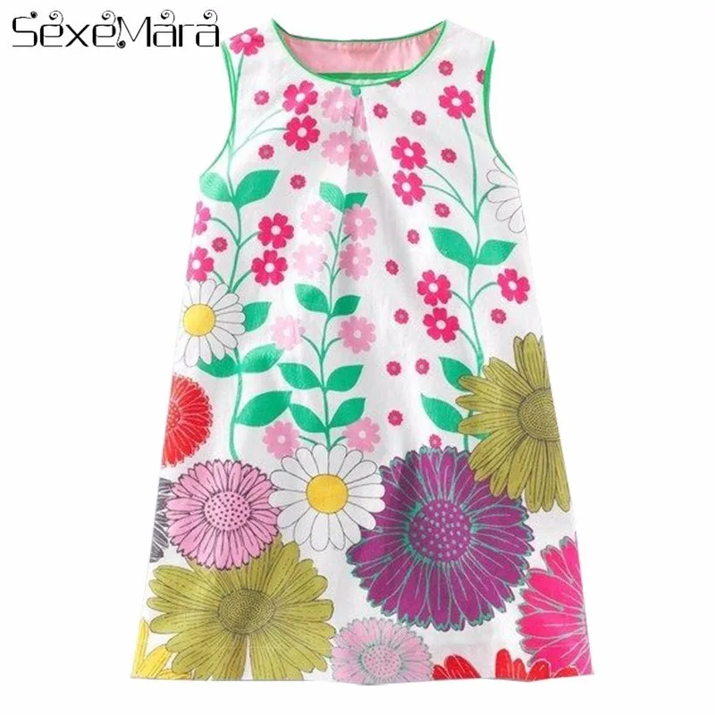 

Girls Dresses 2018 Brand Kids Unicorn Dress Toddler Girls Summer Clothing Animal Cotton Children Princess Dress