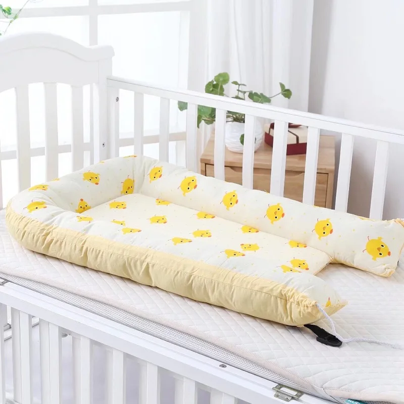 90*50 см портативное хлопковое детское гнездо для кроватки с москитной сеткой детская спальная капсула домашняя кровать детская люлька-качалка для новорожденных