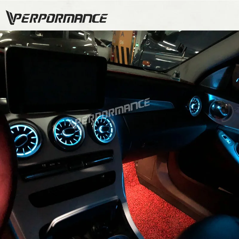 Вентиляционные отверстия W205 GLC X253 окружающие огни для класса C и 3 цвета 5 шт. 2016 ~ 2019