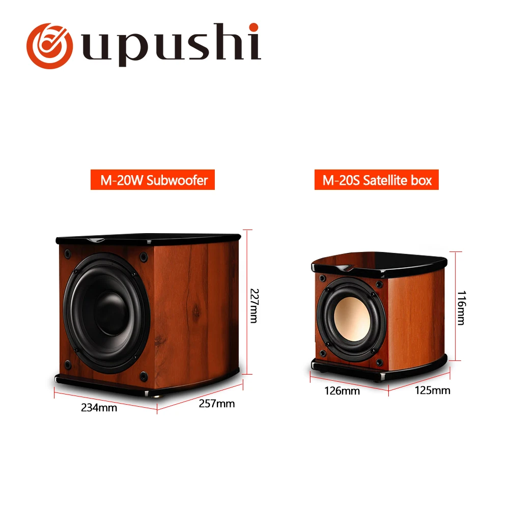 Oupushi M20W мультимедиа 2,1 канальный активный деревянный шкаф динамик