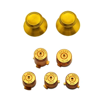 

For Xbox 360 Controller Aluminium Metal Mod Kit Thumb Stick Thumbsticks Joystick Analog Cap Bullet ABXY Guide Buttons Replace