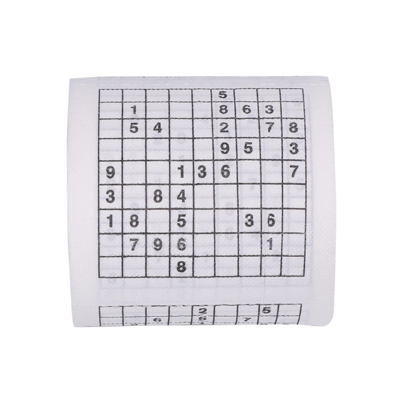 Durable Sudoku Printed Tissue Paper Tissue Toilet paper fun game Funny Practical Tools for Life 2