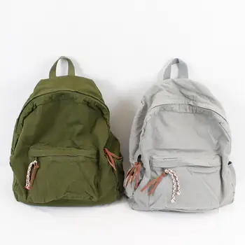 

Simple desigen canvas backpack vintage students shoulder bag casual large capacity travel bag c317