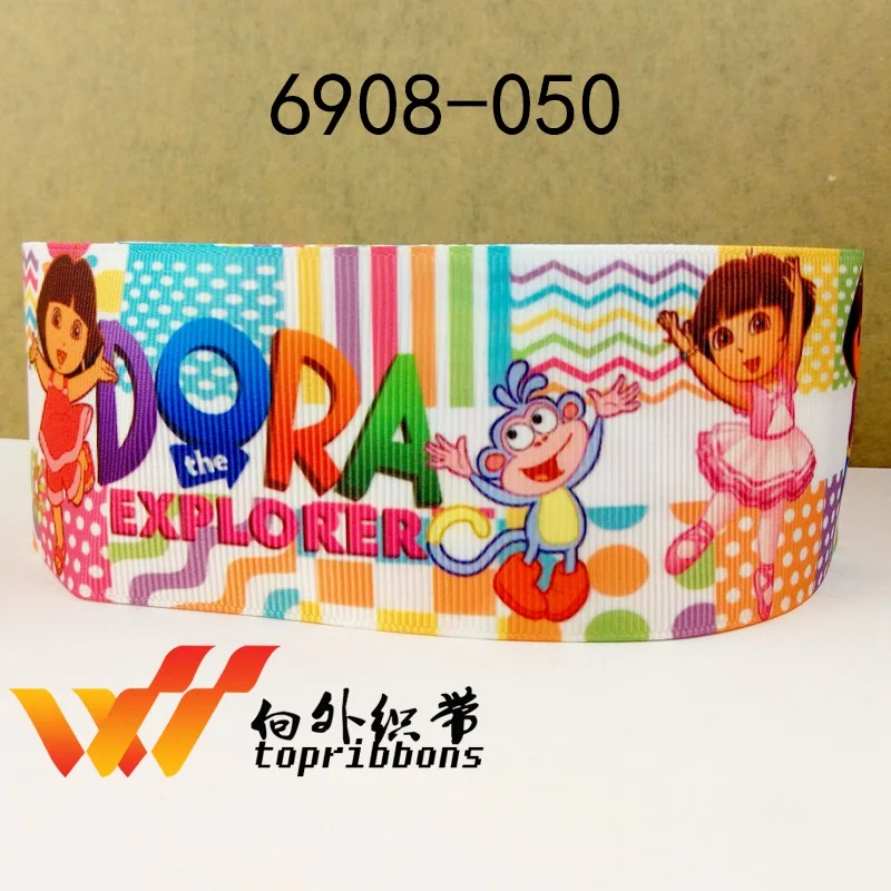50 ярдов в Размер лента Dora напечатанная лента grosgrain 17142